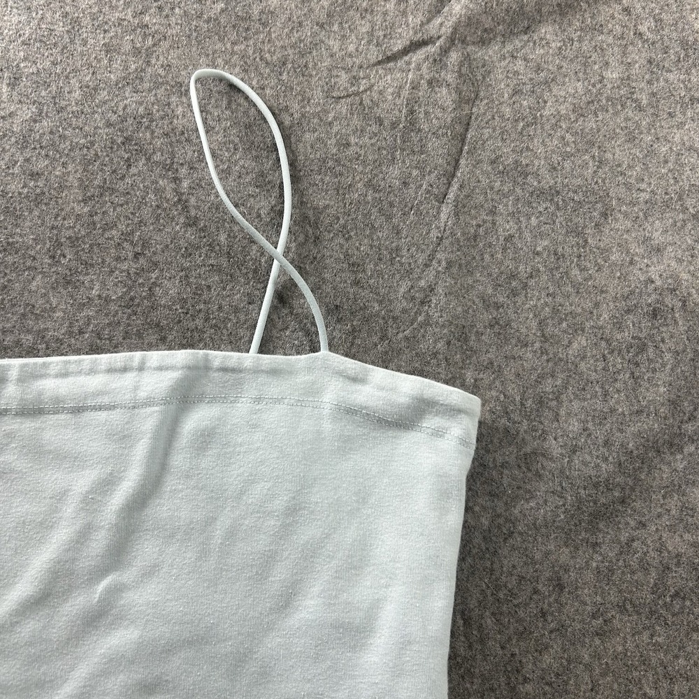 American Eagle Tank Top Womens Small Cropped Spaghetti Strap Pale Blue - Picture 2 of 7